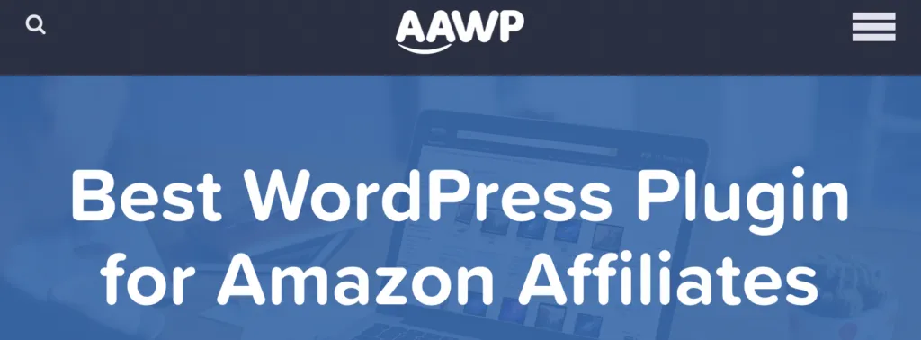 This is a banner of AAWP, the second plugin on this list of best Amazon Affiliate WordPress plugins.