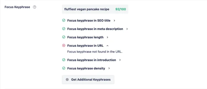 AIOSEO is one of the best SEO plugins for WordPress. It analyzes your focus key phrase to make sure it's in all the places it needs to be.