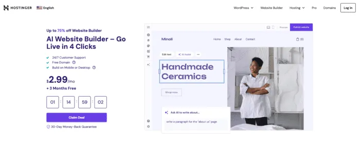 Hostinger screenshot