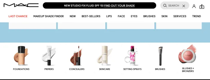 MAC Cosmetics banner