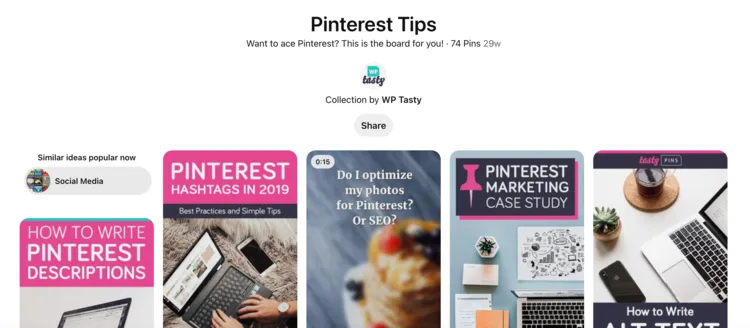 Optimize your Pinterest boards