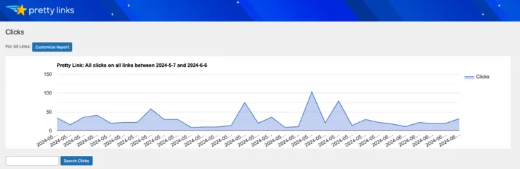 An image showing how to track affiliate links with Pretty Links.