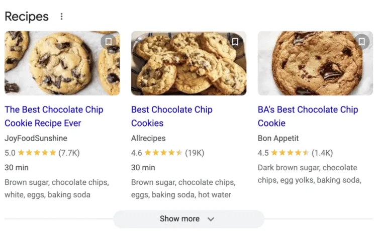 Recipe Search Results