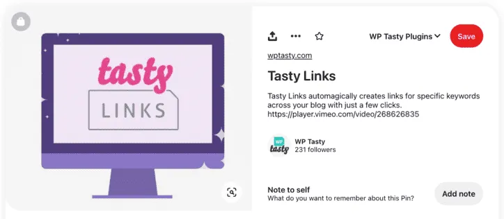 An image showing a square Pinterest pin size.