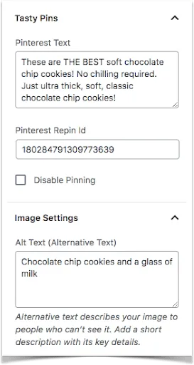Pinterest Descriptions