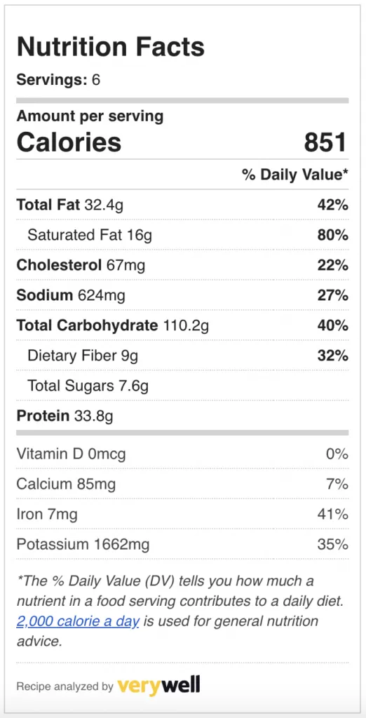 Verywell Fit is a nutrition facts calculator for recipes.