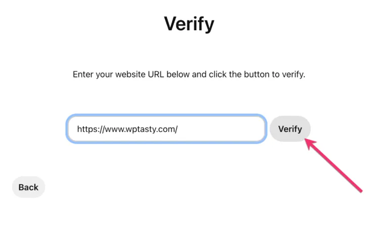Claim your website on Pinterest