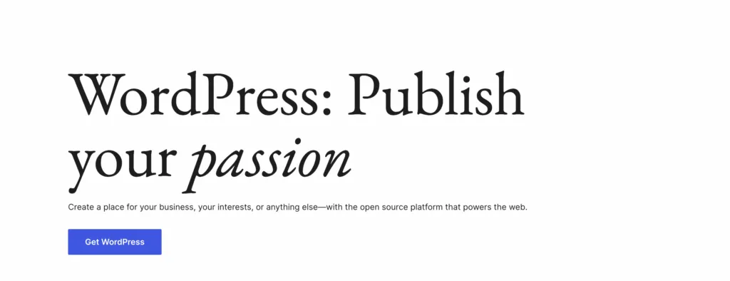 WordPress.org is the best website builder for food blogs