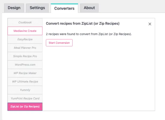 An image showing how to bulk convert your recipes with Tasty Recipes