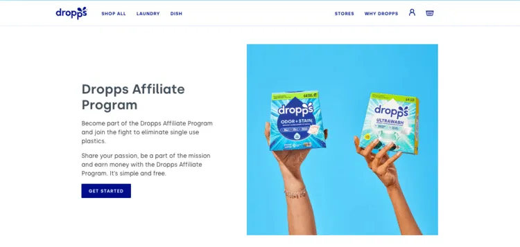 Dropps affiliate program banner