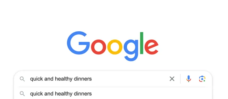 screen shot of a Google search