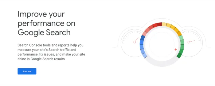 Google search console banner