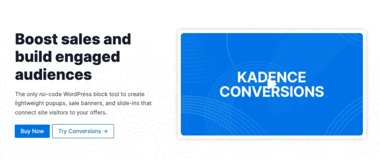 Kadence Conversions banner