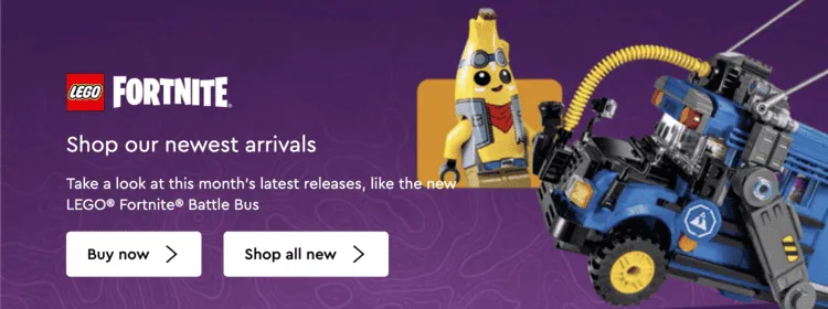 Lego affiliate program banner immage