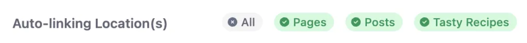 Limit auto-linking locations for Tasty Links