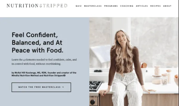 Nutrition Stripped banner