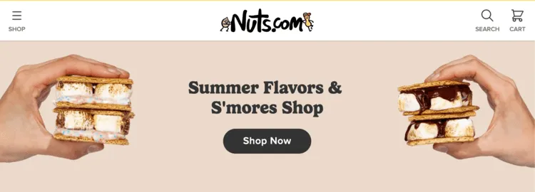 Nuts.com banner