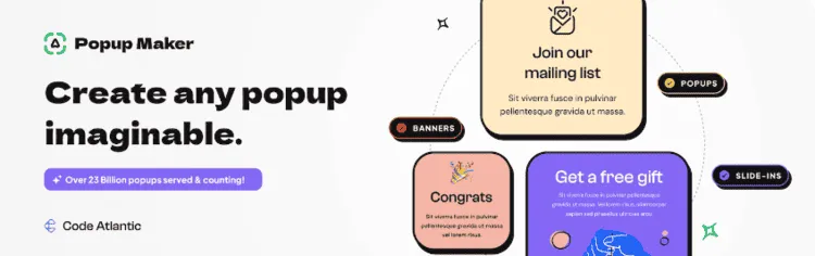Popup Make banner