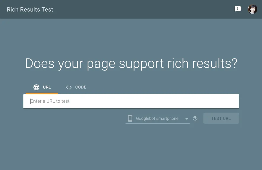 rich results test