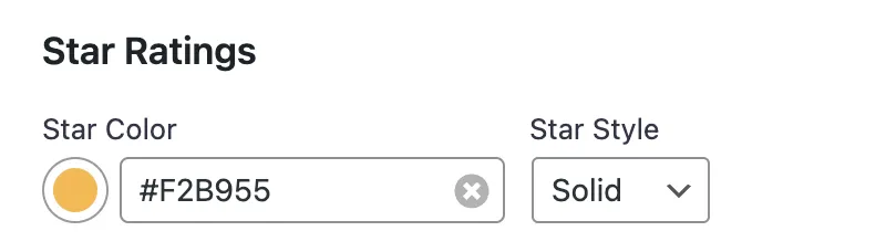 Users can customize the color of the stars in their recipe's ratings. 