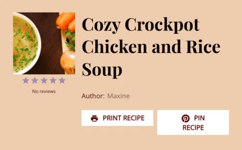 A screen shot of a Tasty Recipes recipe card