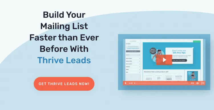 Thrive Leads banner