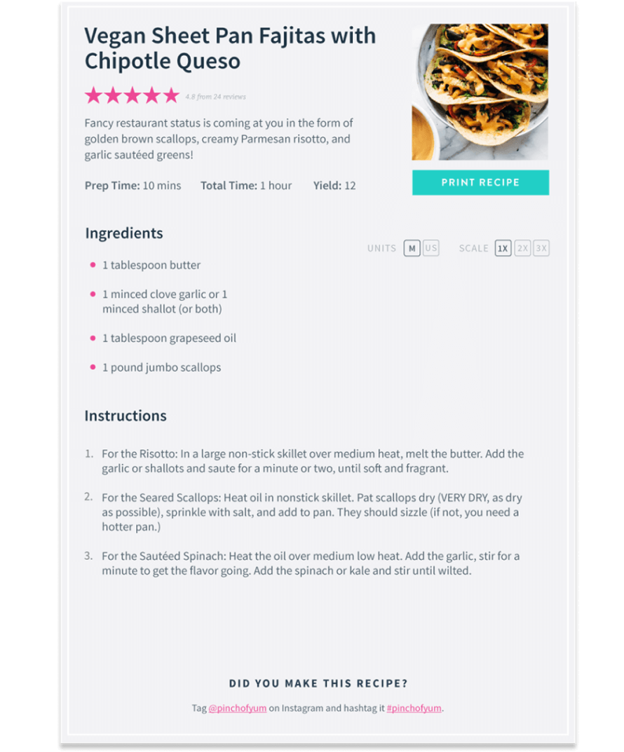 Tasty Recipes - The Best WordPress Recipe Plugin for Bloggers