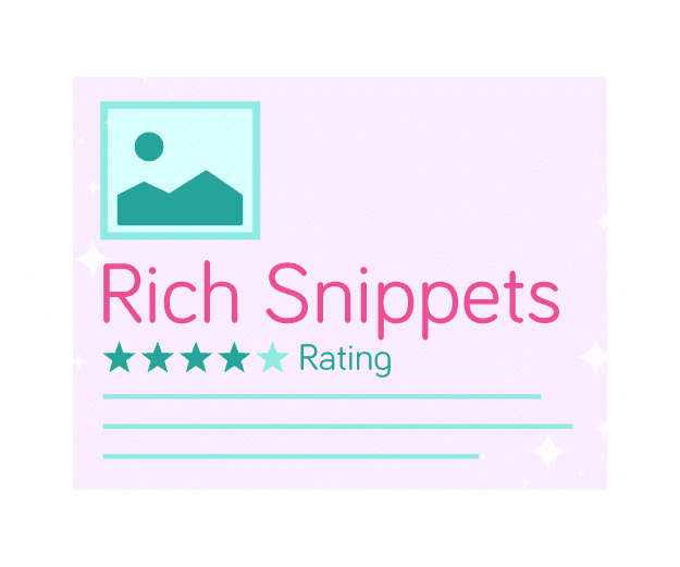 Rich snippets icon - graphical interpretation of a rich snippet in Google search results