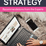 Pinterest Strategy Recommendations from the Experts; hands over laptop computer