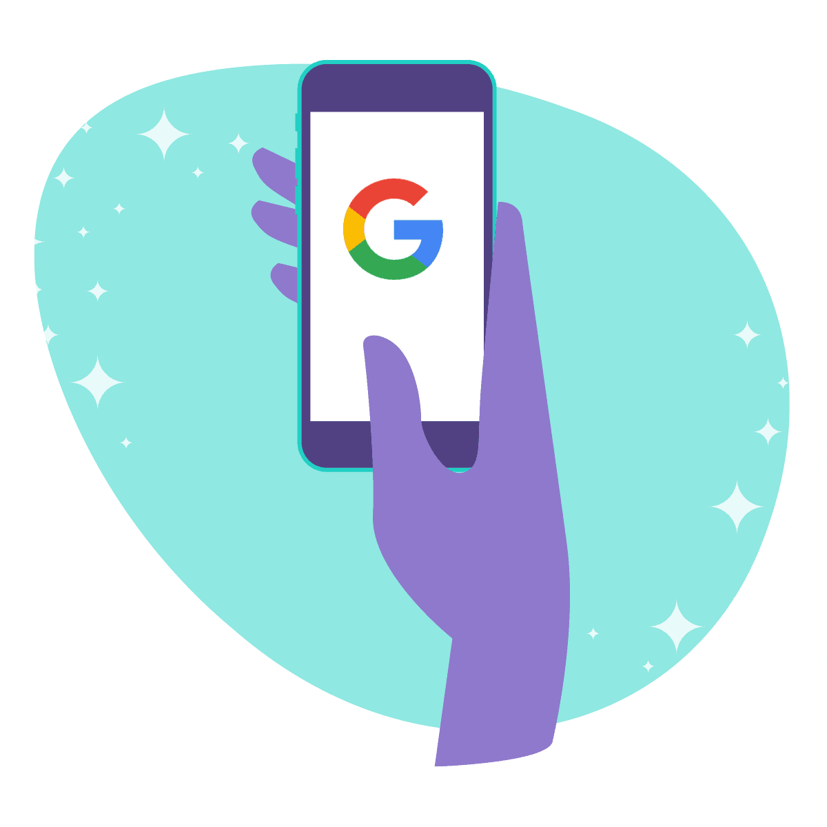 Google stories on a phone