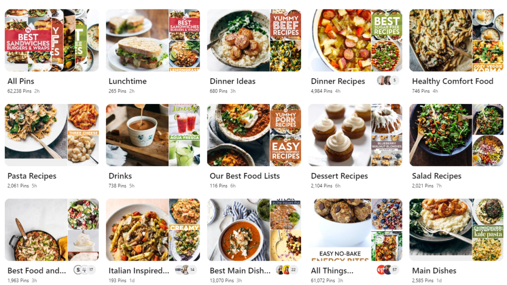 Pinterest board example